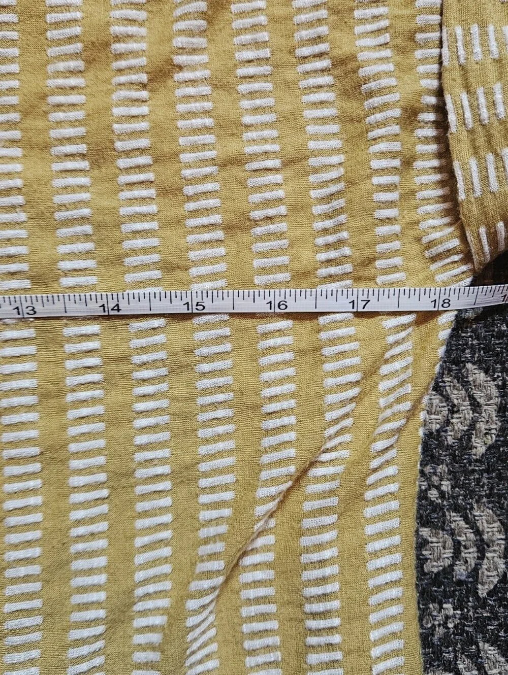 W5 Yellow Striped Short Sleeve Top